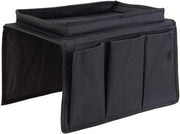 Borsa di stoccaggio per la spalliera del divano - Borsa di stoccaggio per sostegno della schiena - Borsa di stoccaggio per telecomando e accessori - Nero.