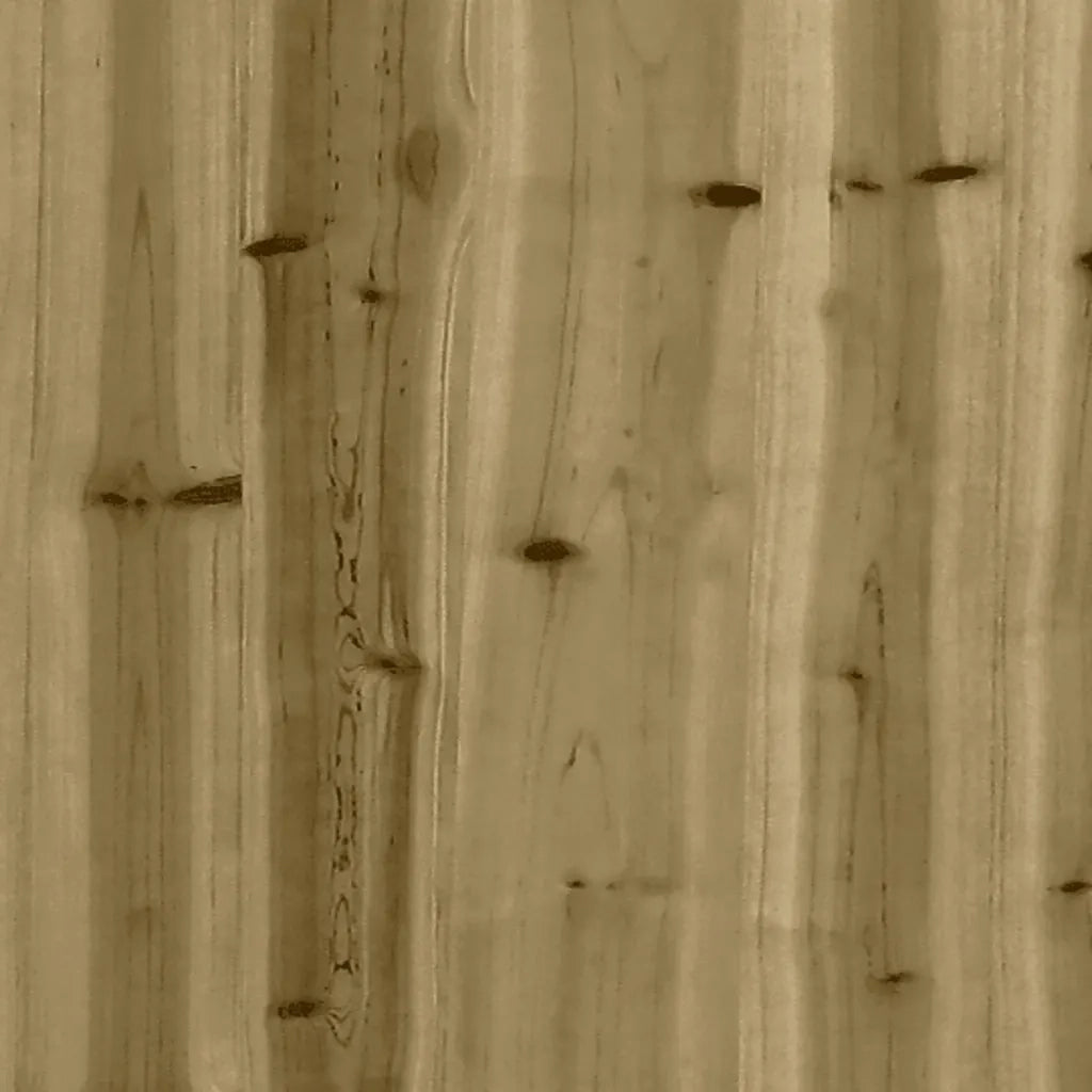 Sedia da giardino-Poggiapiedi da Giardino con Cuscino in Legno Impregnato di Pino 460260