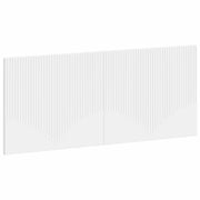 Testiera da Muro HOORN Bianco Legno ingegnerizzato 897405