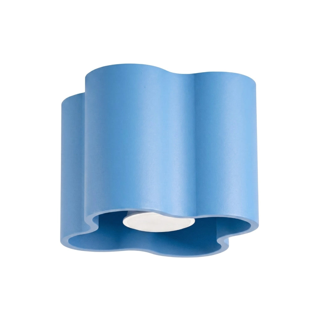 Plafoniera OVIO 1 azzurra GU10