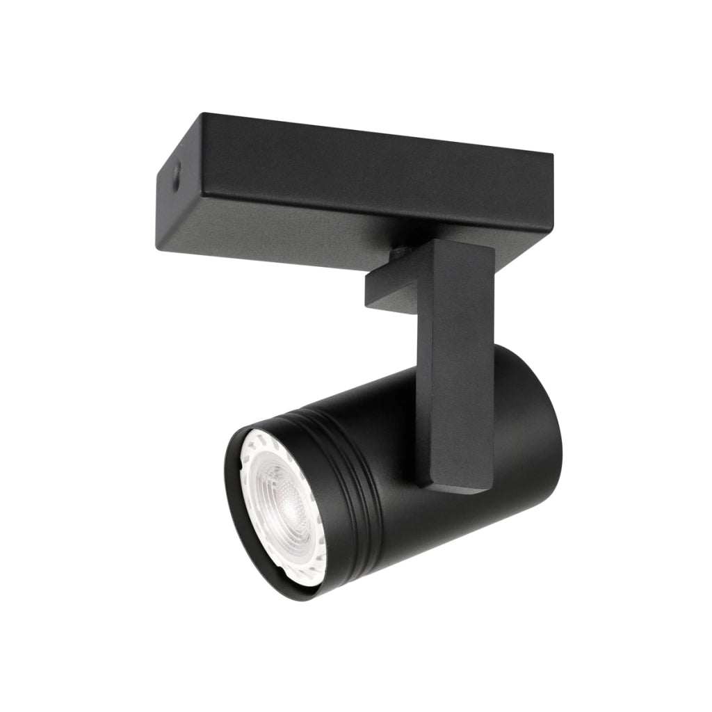 Faretto soffitto moderno nero orientabile GU10 35W Italux