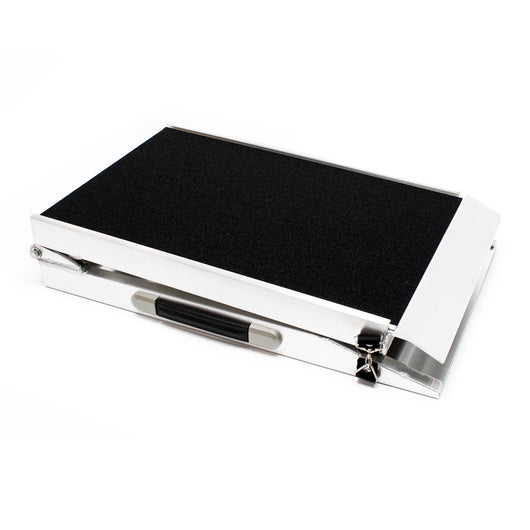 Rampa da auto per animali In alluminio Ripiegabile 1 volta Superficie antiscivolo 122x38cm 115kg