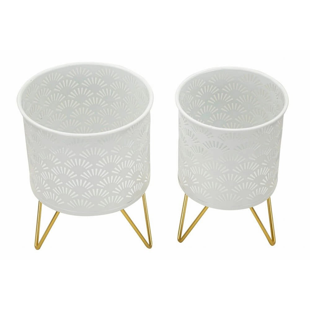 Coppia Vasi Stile Classico cm Ø 16X20 - 13X20 - CARLYOPPIA
