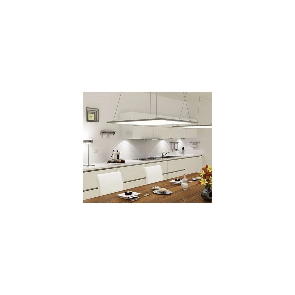 Trade Shop - Kit Staffe Fissaggio A Sospensione Per Pannello Led 60x30 120x30 60x60 -