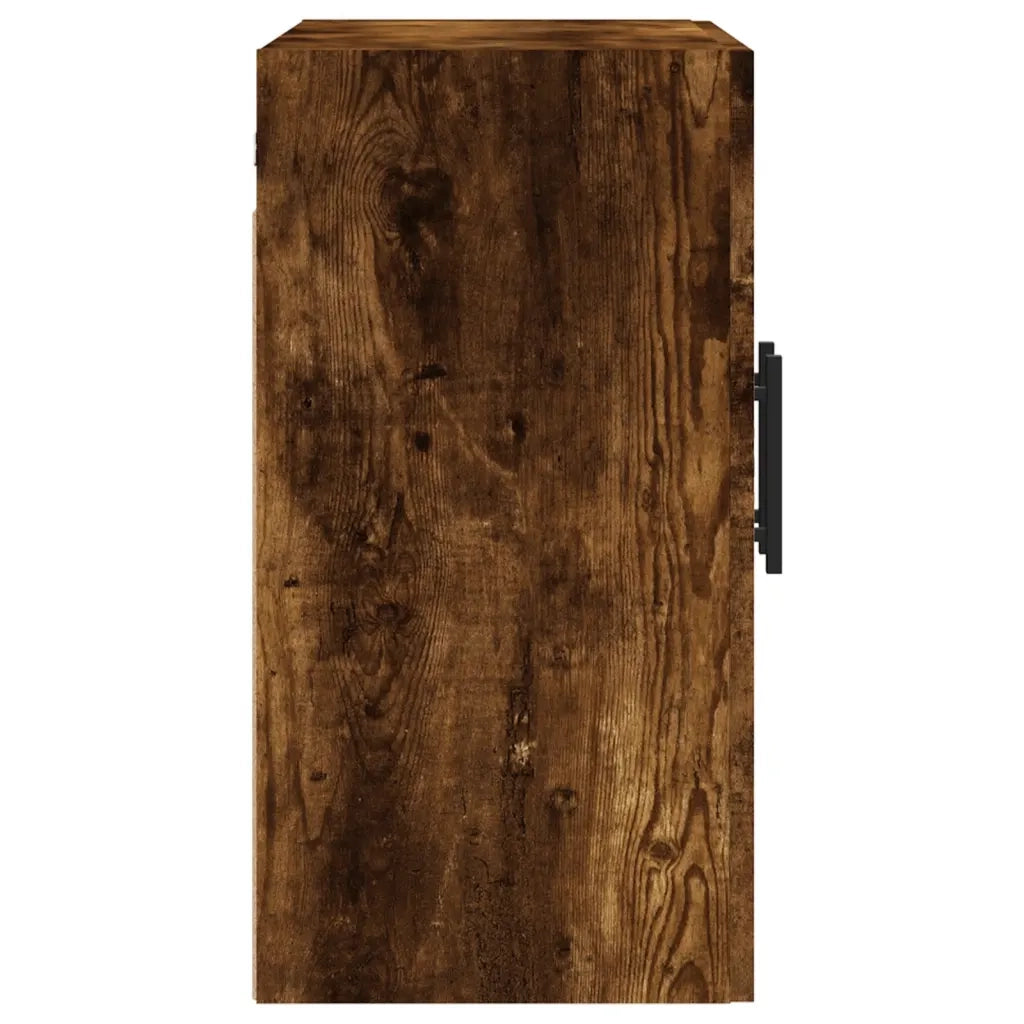 Armadietto a Muro | Mobile a Parete Rovere Fumo 60x31x60 cm in Legno Multistrato