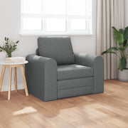 Divano Letto 2-in-1 Grigio Scuro 98x71x83 cm Tessuto