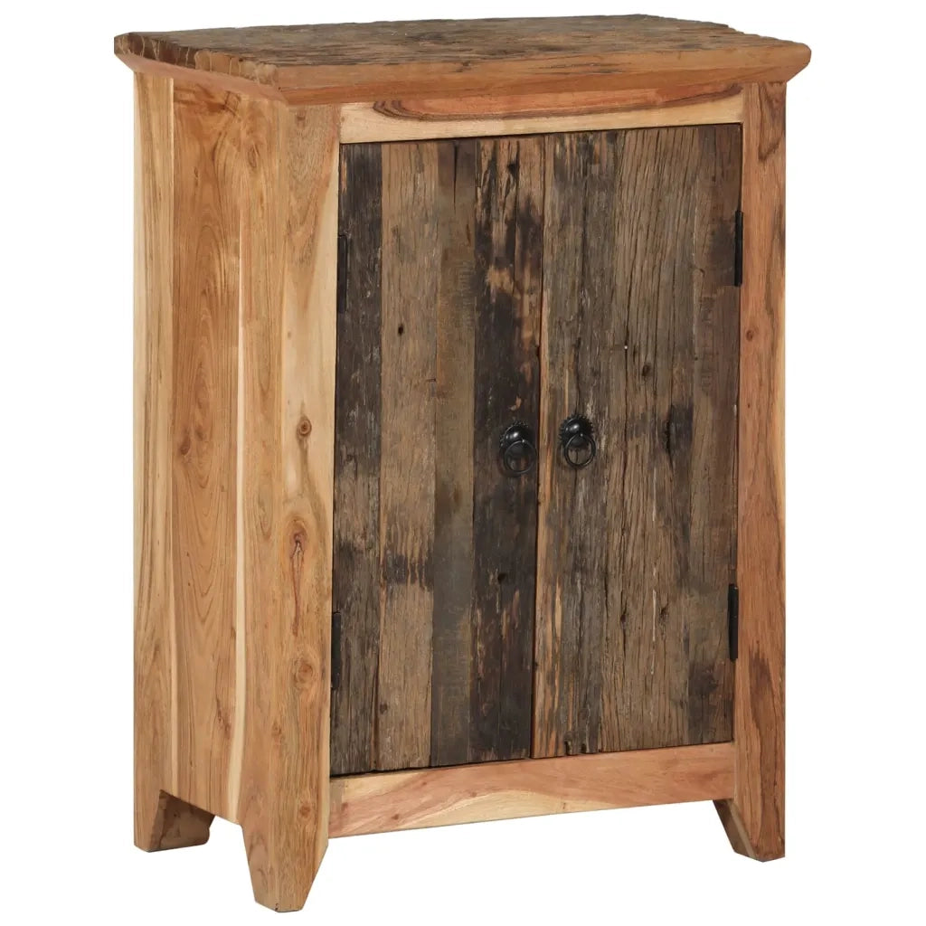 Credenza 55x33x75 in Legno Massello di Acacia e Recuperocod mxl 126188