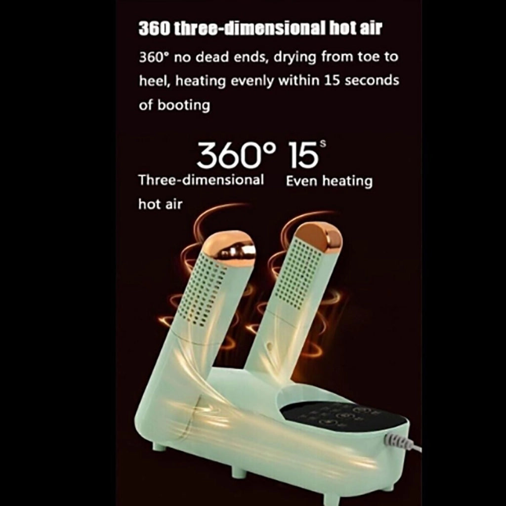 ASCIUGATORE ESSICCATORE SCARPE PIEGHEVOLE UV DEODORANTE DISPLAY STIVALI SPORT