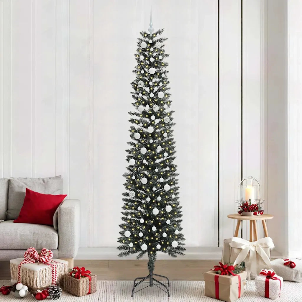 Albero di Natale artificiale con 300 LED Verde 240 cm 3395967