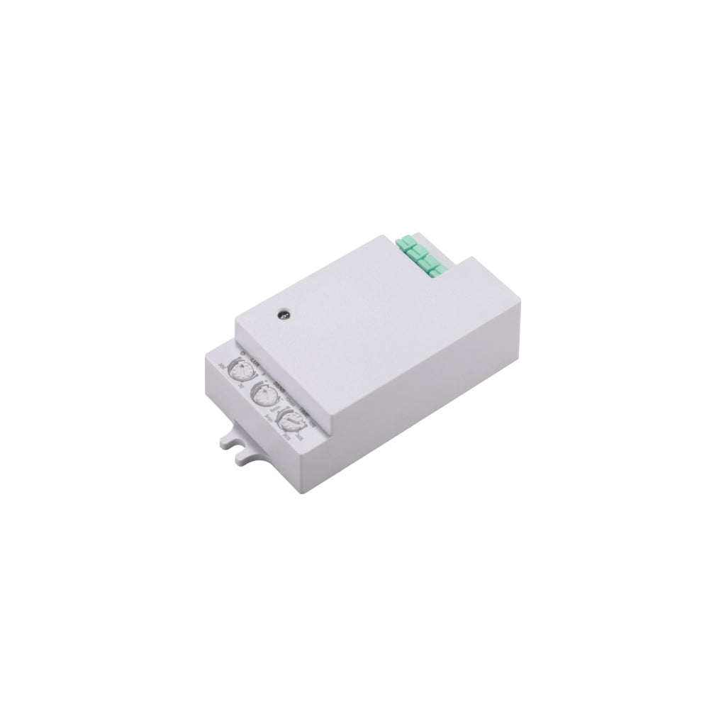 Alcapower Sensore di presenza a microonde 180°/360° IP20 HF 24GHz per montaggio a parete o soffitto, carico massimo 1200W/300W LED, 220-240V AC
