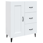Buffet credenza cassettiera mobiletto mobile contenitore organizer per cucina soggiorno salotto 69,5 x 34 x 90 cm legno ingegnerizzato bianco 02_0030424