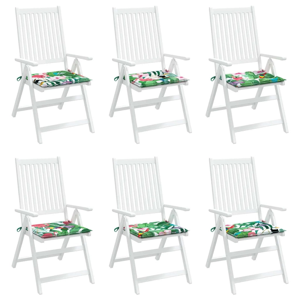 Cuscini per sedie 6 pcs Multicolore 50 x 50 x 4 cm