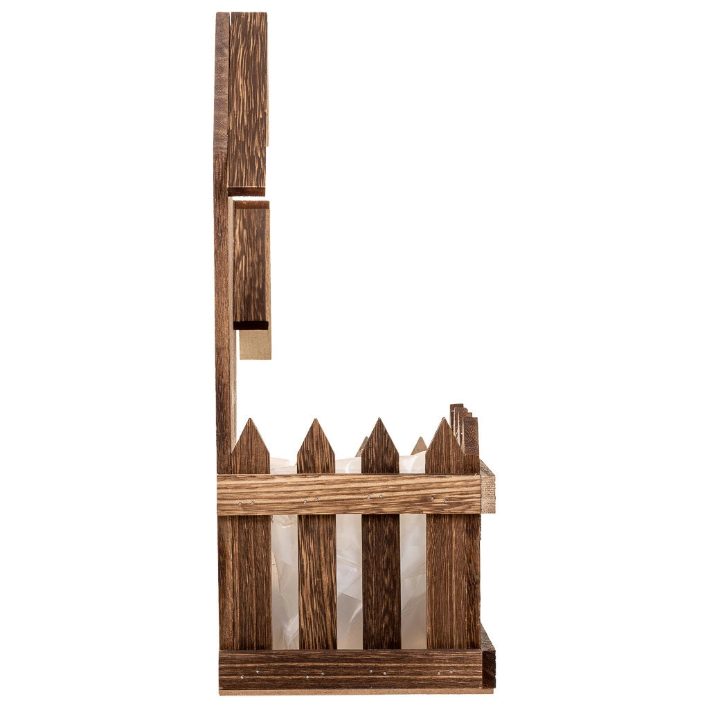 Supporto in legno marrone 26,5x15x35h