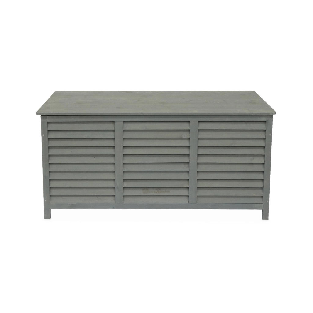Cassapanca in legno di abete 330l, grigio