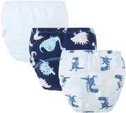 Set di 3 pezzi di biancheria intima per bambini - Pantaloncini di cotone per bambini - Pantaloncini di toilet training riutilizzabili per bambini - Dischetti per bambini respiro - Adatti a bambini di 0 - 6 kg