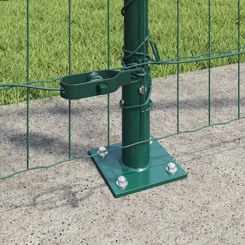 Recinzione da Giardino | Recinzione con Posto Verde 1,2 x 10 m Acciaio e PVC