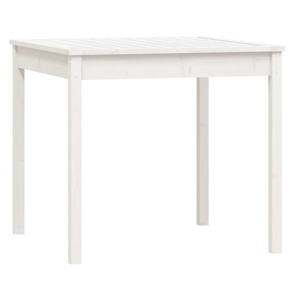 Set da Bistrot da Giardino 3pz Bianco in Legno Massello di Pino