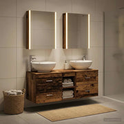Set di mobili per il bagno 5 pcs Legno antico 3406973