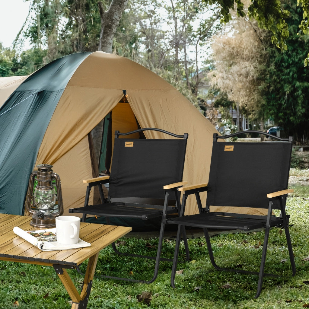 Sedia da pranzo pieghevole ¨C zephmum ¨C nero, metallo, legno
