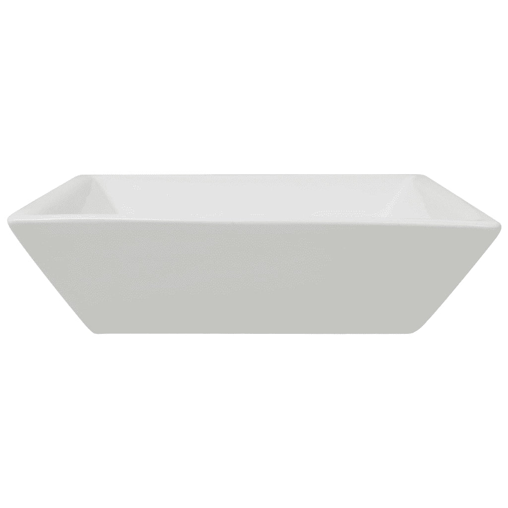 Lavandino Quadrato in Ceramica Bianca 41,5x41,5x12 cm cod mxl 51930