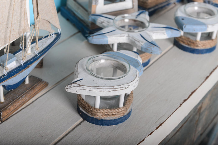 Set 6 Portacandele Assortiti H 8 cm