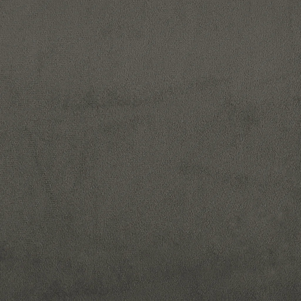 Struttura letto senza Materasso Grigio Scuro 137x190 cm Velluto 347355