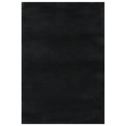 Tappeto del soggiorno | Tappeto Lavabile Soffice Pelo Corto 160x230 cm Antiscivolo Nero