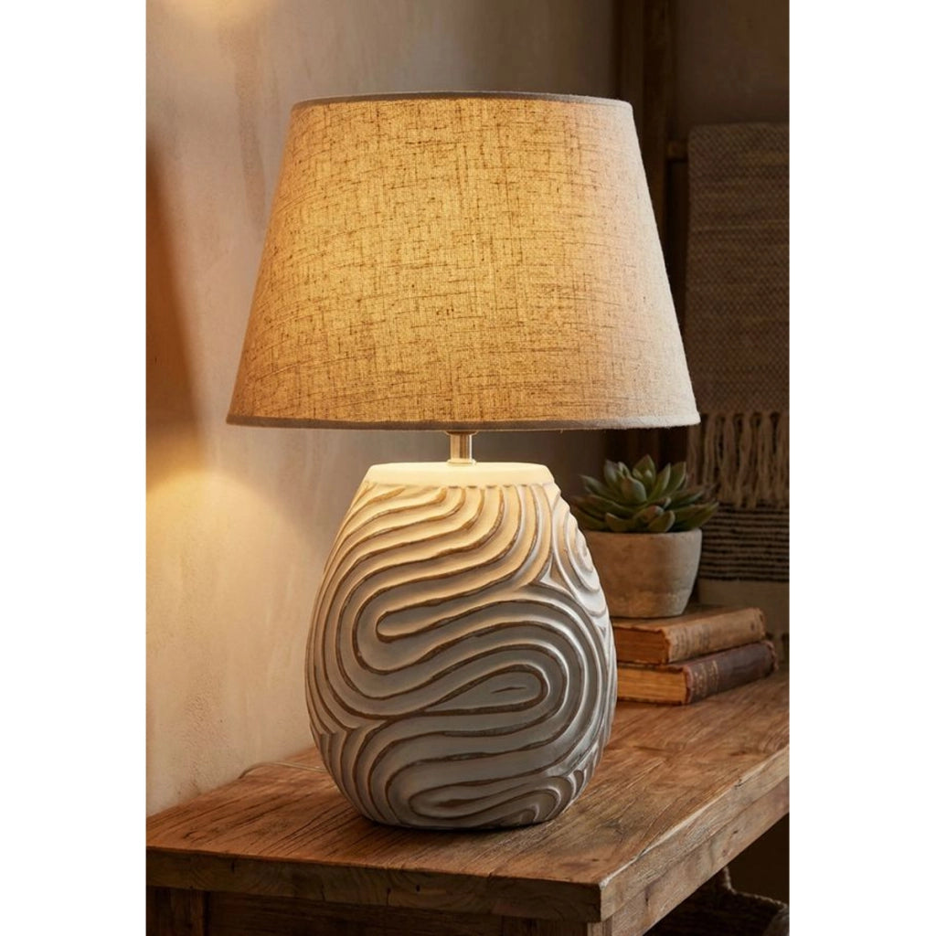 Lampada da Tavolo VKH1129, Multicolore, Poliresina, 35x35x55 cm