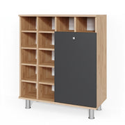 Armadietto da bagno con portabiancheria Fynn Antracite 78.4 x 91.6 cm Vicco