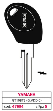 Silca CHIAVE PER AUTO GT10BTE (G. VDD 0) YAMAHA 5.00 pz
