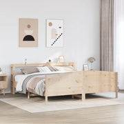 Letto senza Materasso 180x200 cm in Legno Massello di Pino