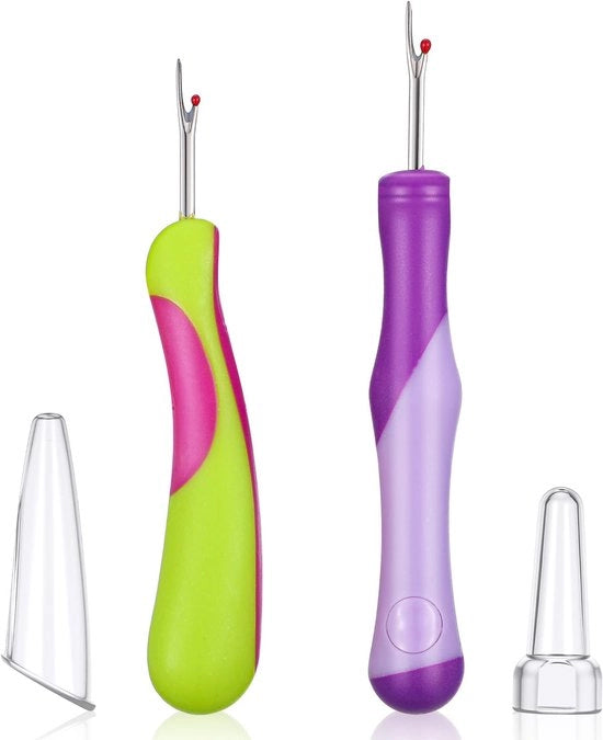 Rimuitori 2 pezzi - Strumento per rimuovere spilli - Gli strumenti di sicurezza - Manico antiscivolo - Materiale in acciaio inossidabile - Dimensioni 5,12 × 4,72 × 3 cm