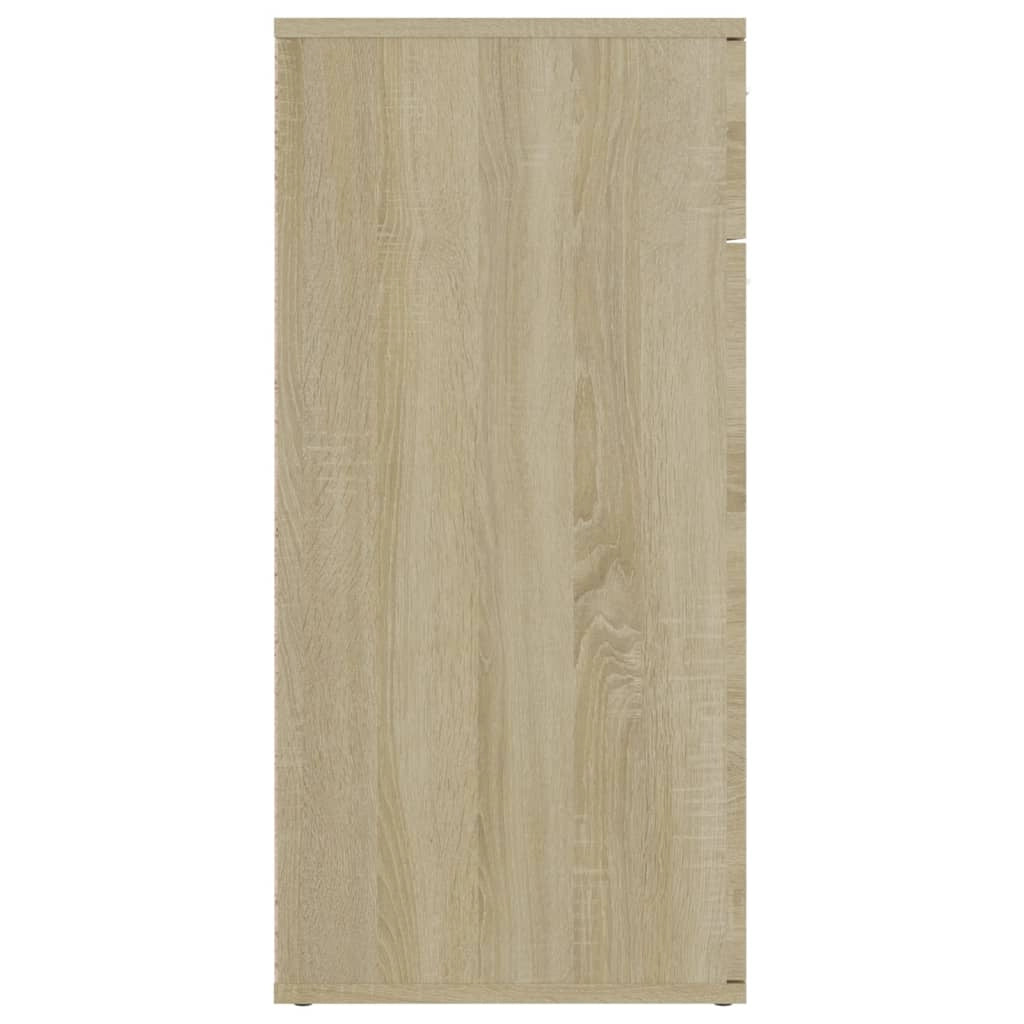 Buffet credenza cassettiera armadio mobile contenitore organizer cucina soggiorno rovere Sonoma 80 x 36 x 75 cm legno ingegnerizzato marrone 02_0031720