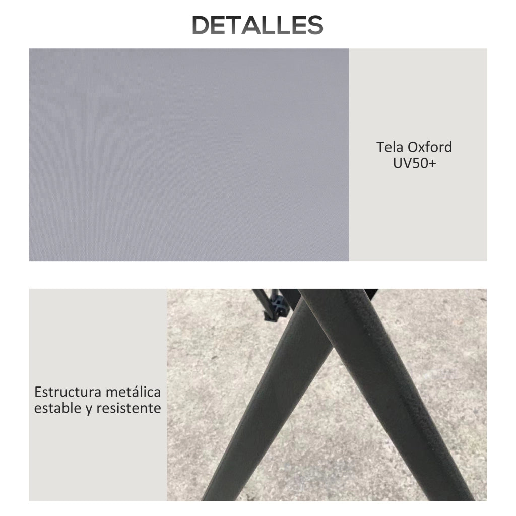 Carpa Pieghevole Pop-up 4x4x2.8 m ¨C Zephmum ¨C Grigio Chiaro