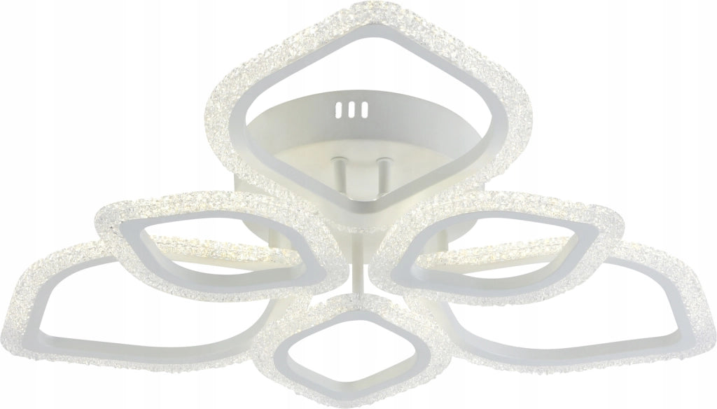Plafoniera LED 102W 6 luci bianca foglie IP20 Vargo