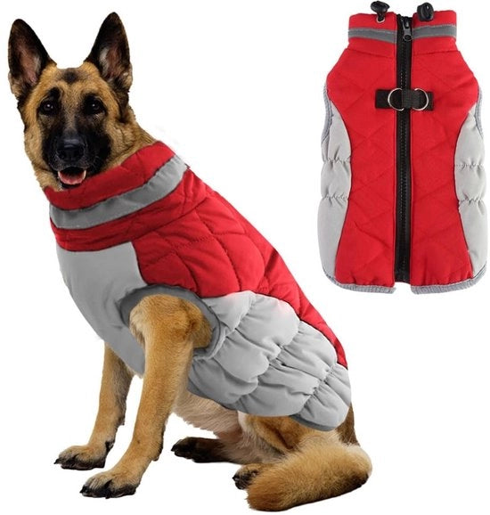 Giubbotto impermeabile per cani con cintura - Waterdichte Giubbotto per cani - Winddichte Giubbotto per cani - Schokbestendig - Peso leggero e confortevole - Giubbotto per cani con cintura