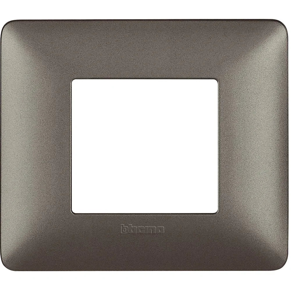Placca Bticino Matix 3 moduli iron AM4802MIR