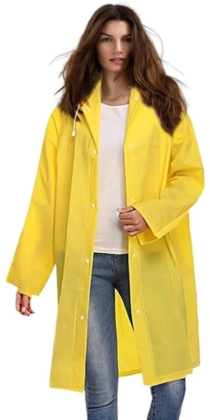 Regenjas Acquapazza - Impermeabile - Regenjas Donna/Uomo - Regenjas Escursione/Bicicletta - Ultraleggero/EVA - Riciclabile/Rispirante - Multicolore/Dimensions come mostrato - Poncho di Pioggia