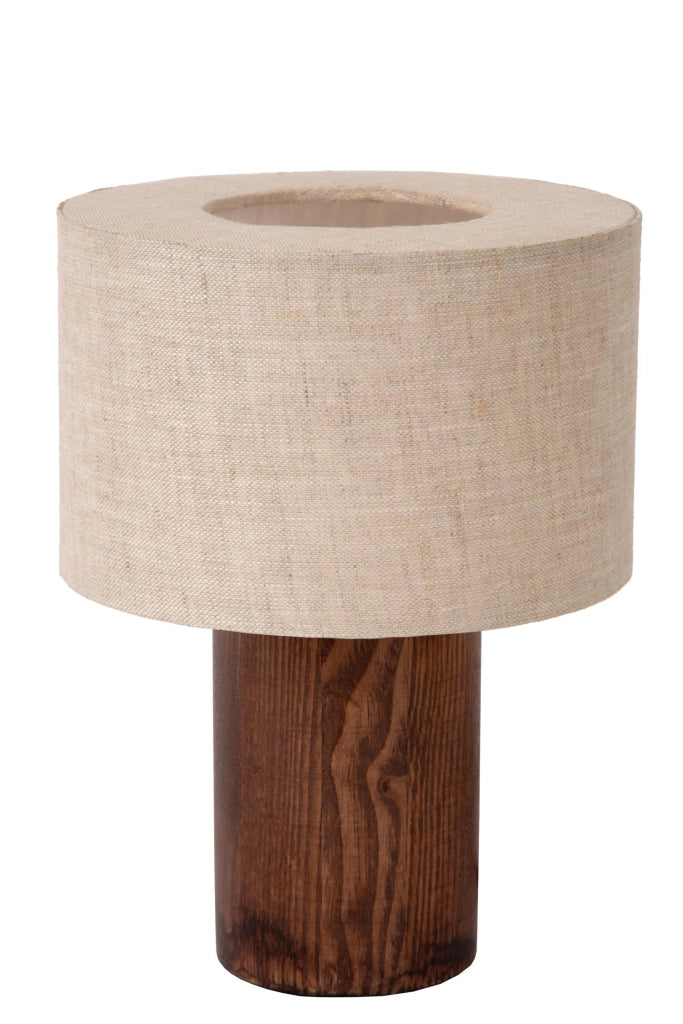 Lampada da tavolo scandinava TACHINA lino beige Lucide