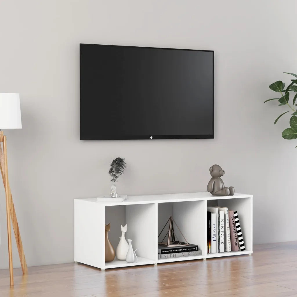 Mobile Porta TV Bianco 107x35x37 cm in Truciolato cod mxl 8312