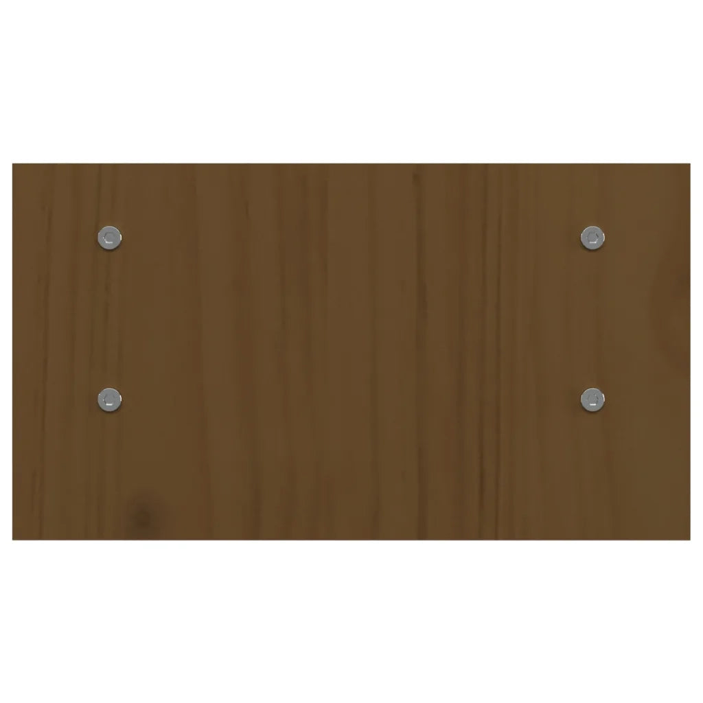 Supporto per Monitor ambra 50x27x15 cm Legno Massello di Pino 814022