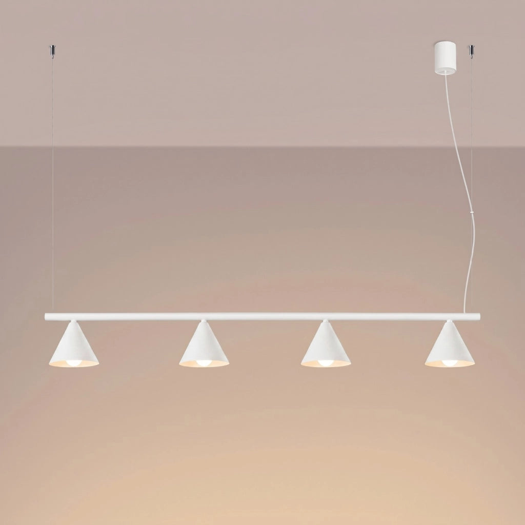 Lampadario NOX 4L bianco