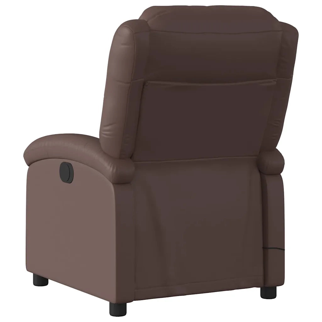 Divano Sedia-Poltrona Massaggiante Elettrica Marrone in Similpelle 859964