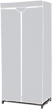 Armadio in Tessuto Armadio Cabina Pieghevole con Asta Appendiabiti, Vari Colori Disponibili, 75 x 50 x 170cm (Grigio)