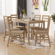 Set da Pranzo 7 pz in Legno Massello di Acacia cod mxl 12563