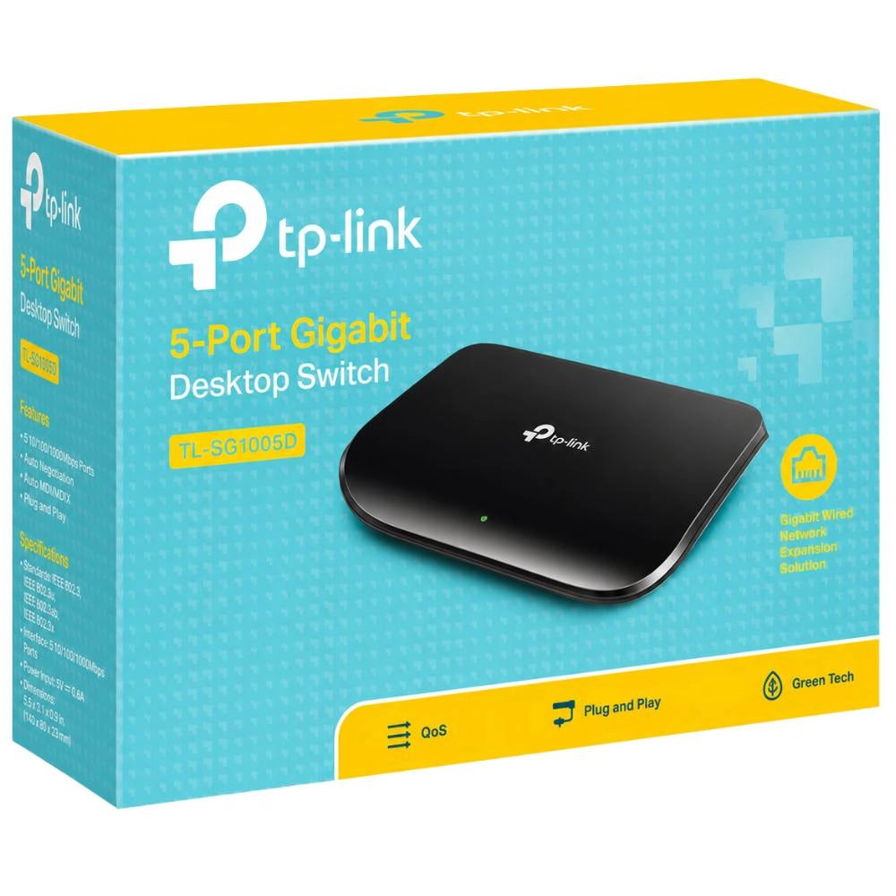 Switch di rete gigabit tp-link tl-sg1005d 5 porte