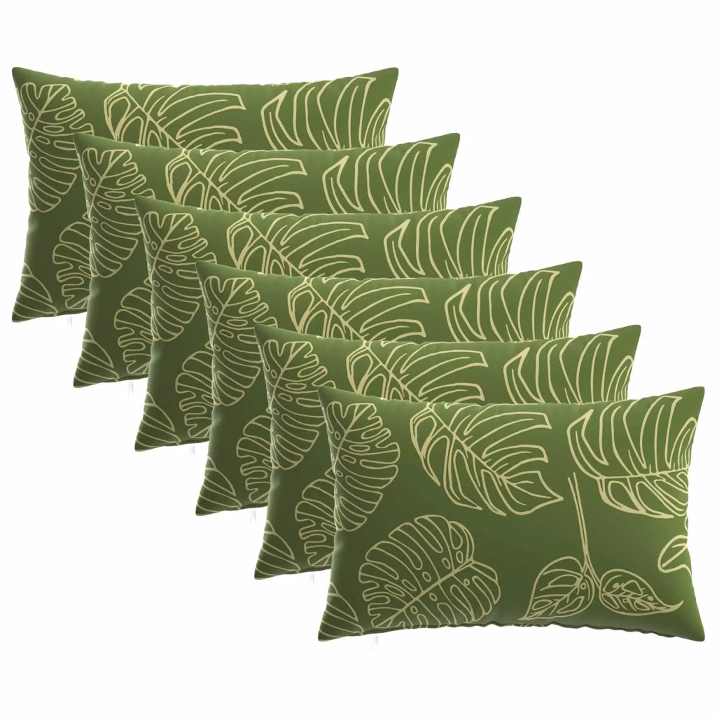Federa 6 pcs HEERLEN Design a foglia 50 x 70 cm Poliestere 911404