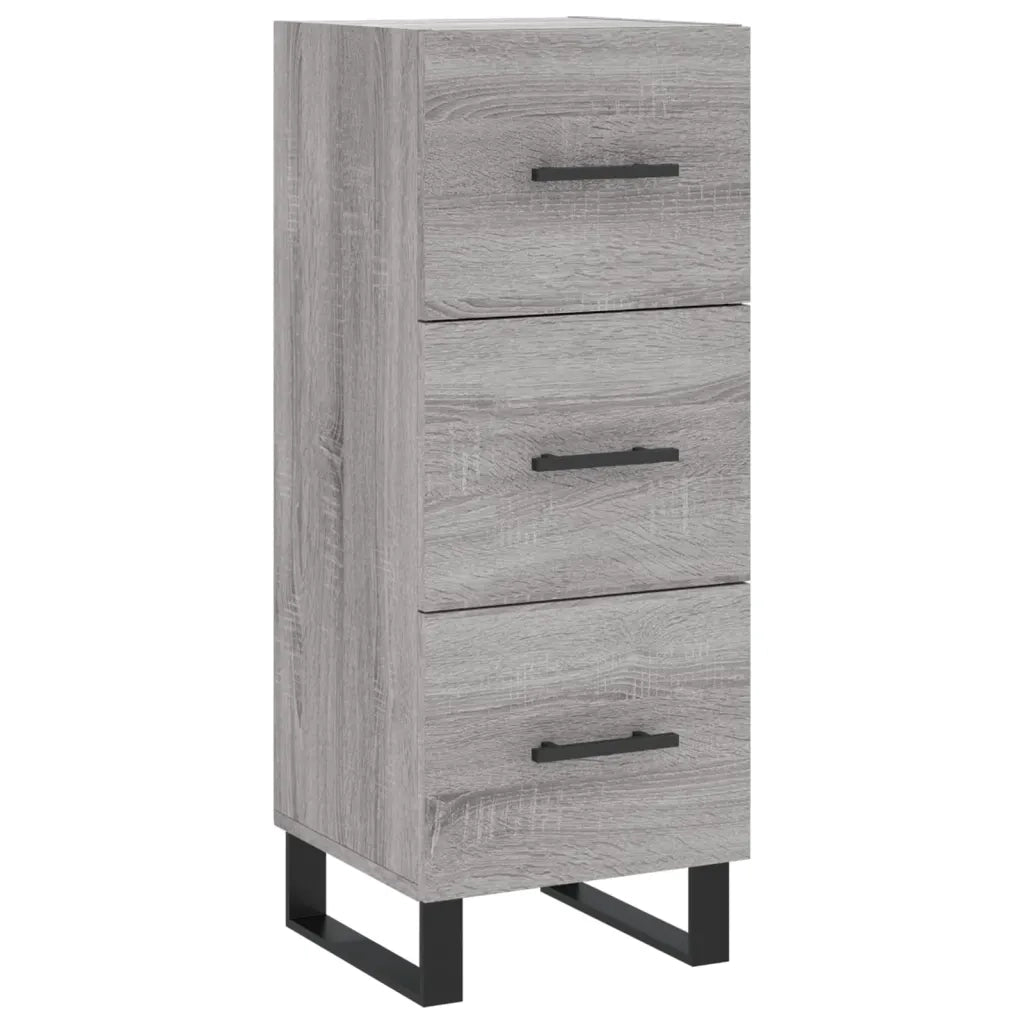 Credenza-Buffet-Armadio da cucina Grigio Sonoma 34,5x34x90 cm in Legno Multistrato 342218