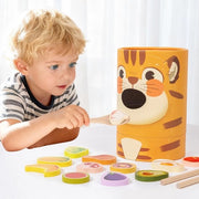 Giocattoli per bambini, giochi di alimentazione divertenti, giochi di ruolo per bambini piccoli, giocattoli in legno per l'allenamento del cervello per bambini piccoli