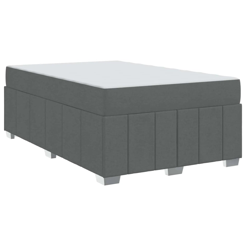 Struttura del letto Grigio scuro 120 x 200 cm Tessuto